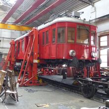 Národní technické muzeum vrací po úspěšné opravě na trať nejstarší elektrický železniční vůz u nás M 400.001 zvaný Elinka